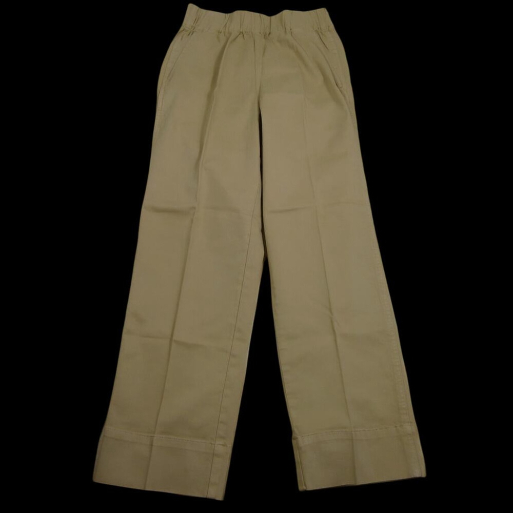 (NWOT) J. Crew Astrid Wide-Leg Chino Pull-On Pants | Honey Brown – XXS - Picture 4 of 7